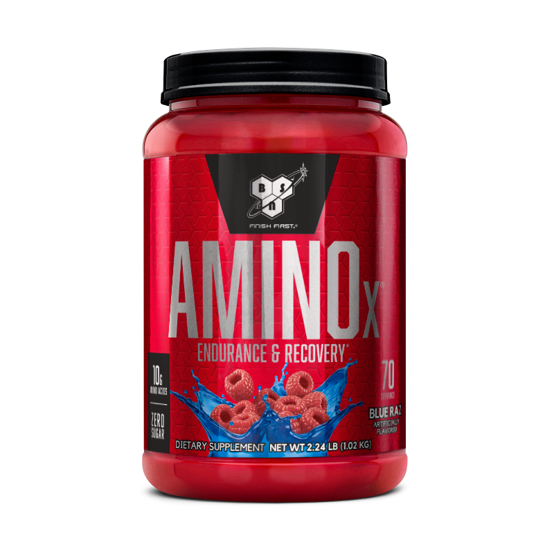 BSN Amino X endurance and recovery supplement, 70 servings, 2.24 lb container.
