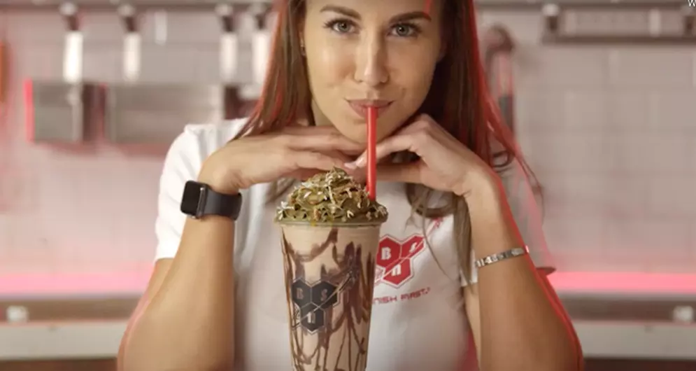 German Chocolate Milkshake